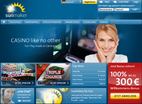 Sunmaker Casino Online