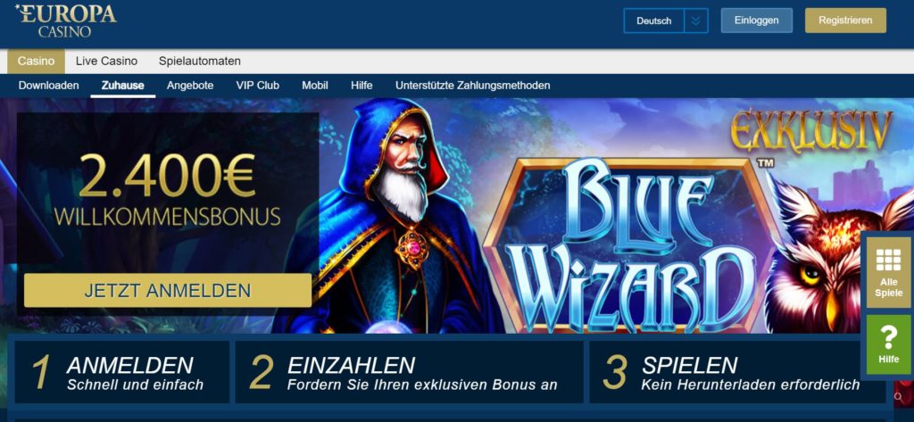 Europa Casino Vorschau